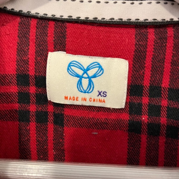 TNA Red Plaid Button Down Shirt - Picture 2 of 3